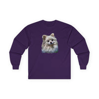 Pomeranian 'Snowball' Unisex Cotton Long Sleeve Tee