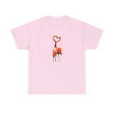 Flamingos - 'Love Birds'  Unisex Heavy Cotton Tee