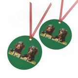 Boykin Spaniels Metal Ornaments