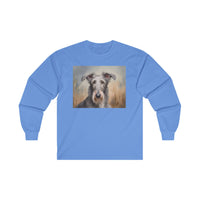 Scottish Deerhound Cotton Long Sleeve Tee