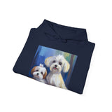 Maltese Dogs Unisex 50/50 Hooded Sweatshirt