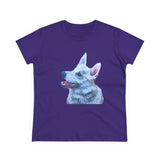 Norwegian Buhund Women's Midweight Cotton Tee