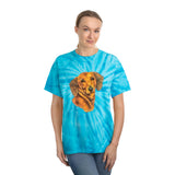 Dachshund 'Doxie 1' Unisex Cotton Tie-Dye Tee, Cyclone