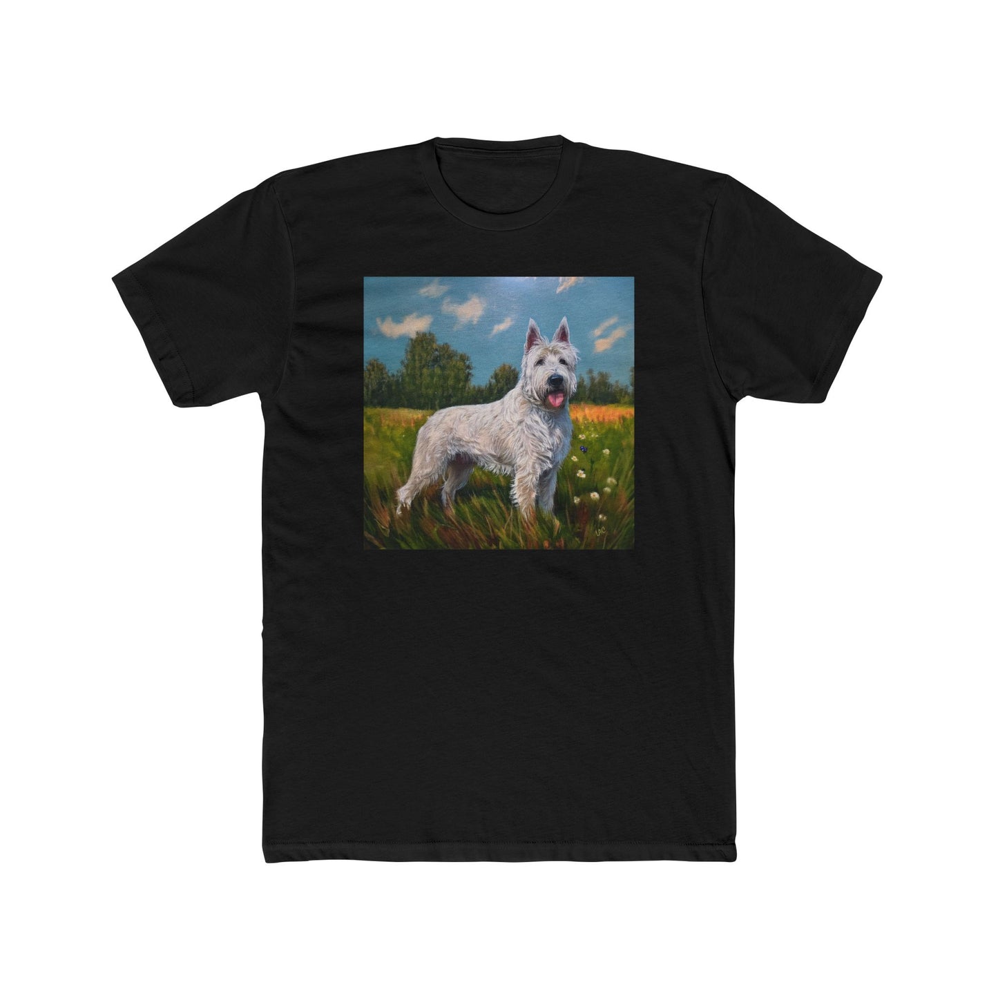 Bouvier des Ardennes Men's Fitted Cotton Crew Tee
