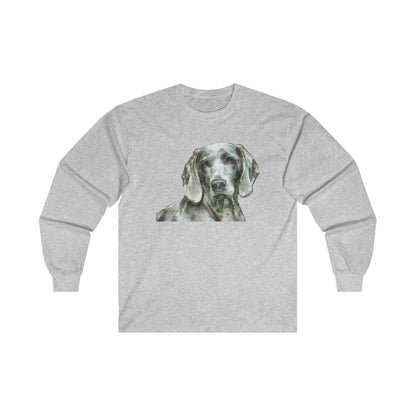 Weimaraner 'Greyson' Unisex Cotton Long Sleeve Tee