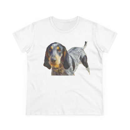 Bluetick Coonhound Women's Midweight Cotton Tee