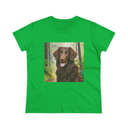 Curly-Coated Retriever Women's Midweight Cotton Tee