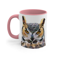Great Horned Owl 'Hooty' Accent Coffee Mug, 11oz