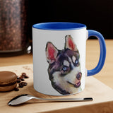 Siberian Husky 'Iditarod' Accent Coffee Mug, 11oz
