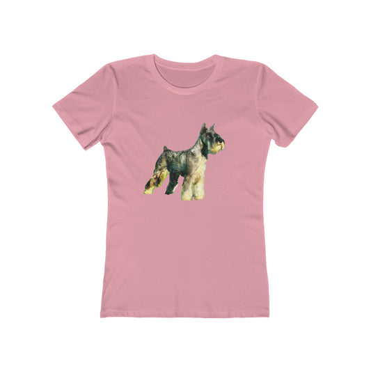 Schnauzer - Women's Slim Fit  Ringspun Cotton T-Shirt