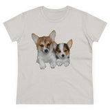 Welsh Corgi 'Cousins' Women's Midweight Cotton Tee