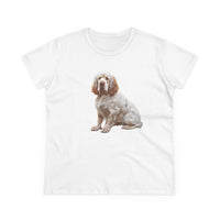 Clumber Spaniel Women's Midweight Cotton Tee