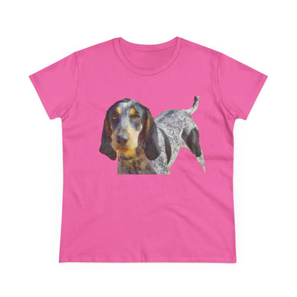 Bluetick Coonhound Women's Midweight Cotton Tee