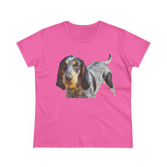 Bluetick Coonhound Women's Midweight Cotton Tee