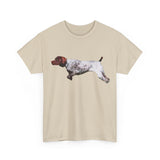 German Short Hair Pointer 'On Point' Unisex Heavy Cotton Tee