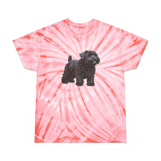Black Russian Terrier Tie-Dye Tee, Cyclone