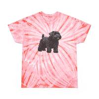 Black Russian Terrier Tie-Dye Tee, Cyclone