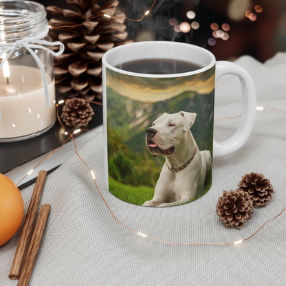 Dogo Argentino Ceramic Mug 11oz