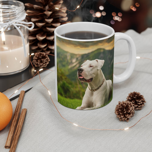 Dogo Argentino Ceramic Mug 11oz