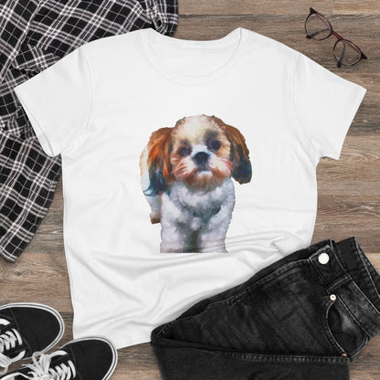 Shih-Tzu Women's Midweight Cotton Tee