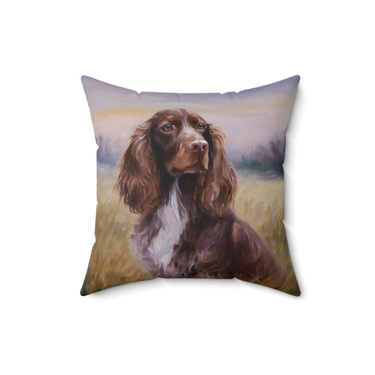 Field Spaniel Spun Polyester Throw Pillow