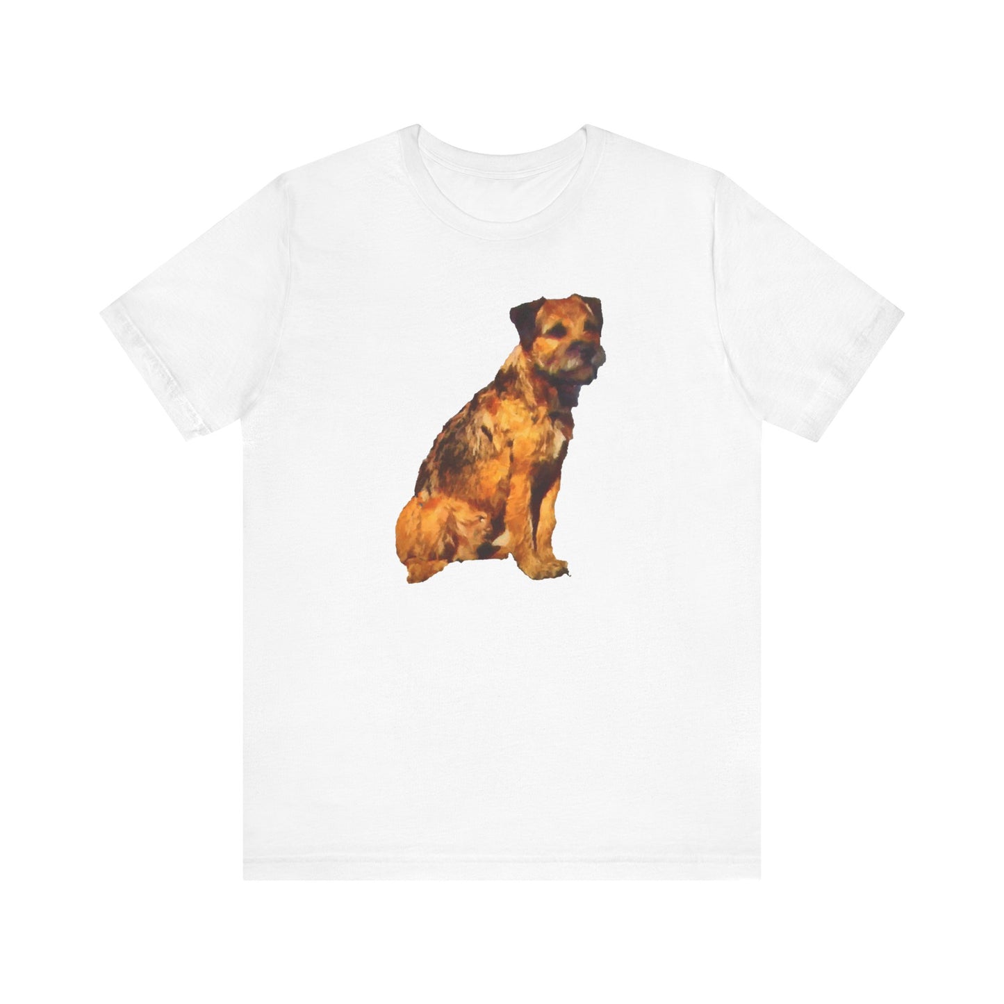 Charming Border Terrier 'Andrew' Soft Cotton Tee