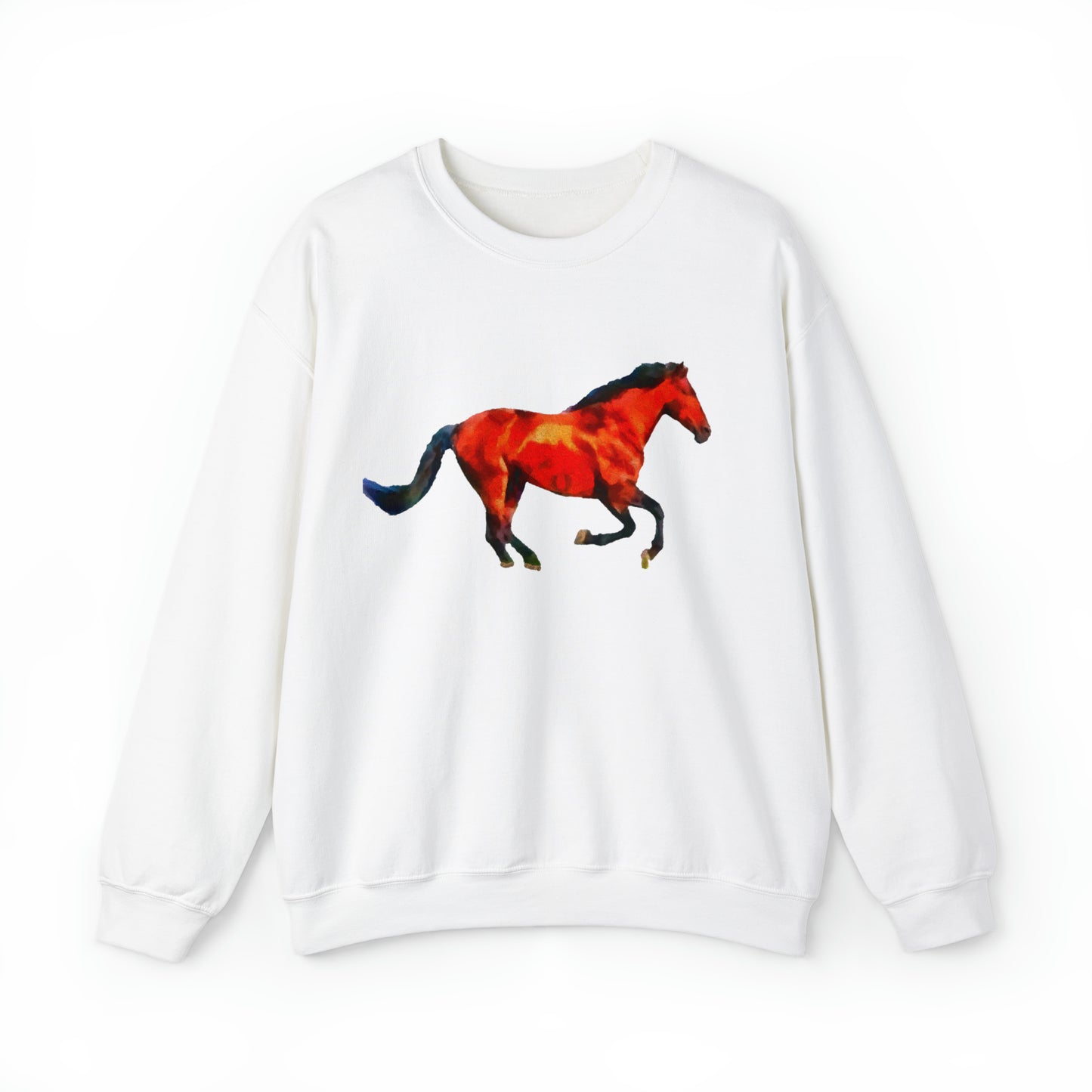 Horses 'Old Red' Unisex 50/50 Crewneck Sweatshirt