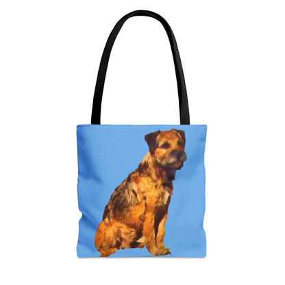 Charming 'Andrew' Border Terrier Tote Bag