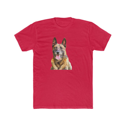 Belgian Malinois Men's Fitted Cotton Crew Tee