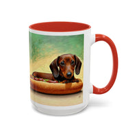 Dachshund 'Weiner Dog'  --  Accent Coffee Mug (11, 15oz)