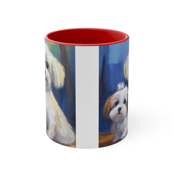 Maltese Puppies Accent Coffee Mug, 11oz