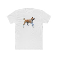 Korean Jindo Men's Fitted Cotton Crew Tee