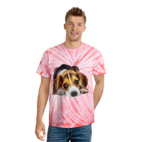 Beagle 'Daisy Mae' Unisex Cotton Tie-Dye Tee, Cyclone