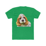 Cocker Spaniel 'Hogan' Men's Fitted Cotton Crew Tee