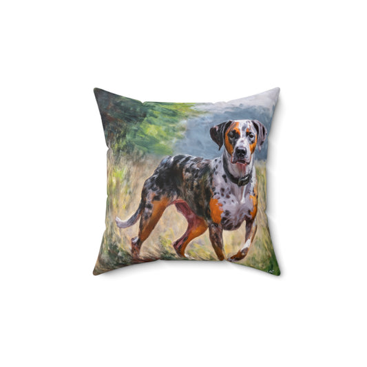 Catahoula Spun Polyester Throw Pillow