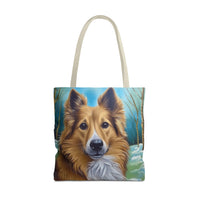 Icelandic Sheepdog Polyester Tote Bag (AOP)