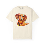 Dachshund 'Daisey' Unisex Relaxed Fit Garment-Dyed T-shirt