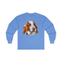 Irish Red & White Setter Cotton Long Sleeve Tee