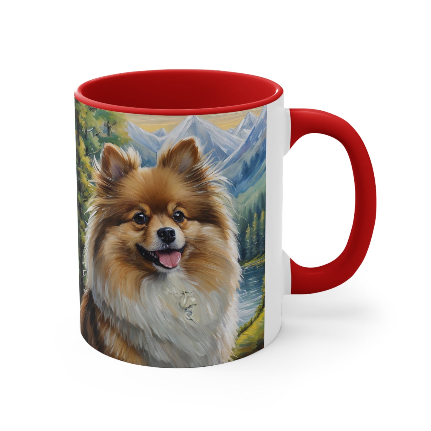 German Spitz 11oz Ceramic Accent Mug