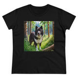 Ethereal Karelian Bear Dog Women's Cotton Tee