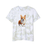 Welsh Corgi Puppy - Unisex Fashion Tie-Dyed T-Shirt