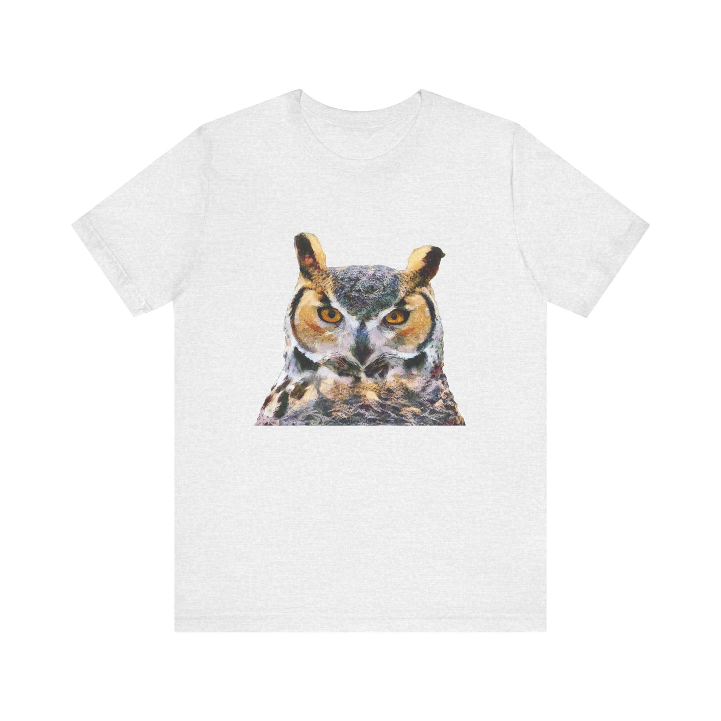 Great Horned Owl 'Hooty' - Unisex Jersey Short Sleeve Tee