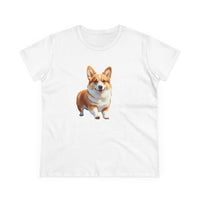 Welsh Corgi Puppy - Women's Midweight Cotton Tee