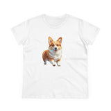 Welsh Corgi Puppy - Women's Midweight Cotton Tee