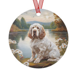 Clumber Spaniel - Christmas Tree Metal Ornaments