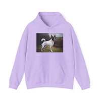 Japanese Terrrier  --  Vintage Inspired Dog Art Hooded Sweatshirt - Unisex 50/50