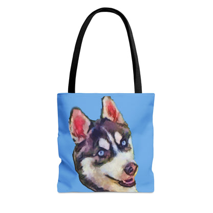 Siberian Huskie 'Iditarod' AOP Tote Bag