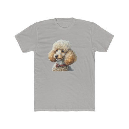 Standard Poodle #2 - Men's Fitted Cotton Crew Tee