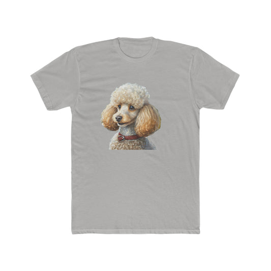 Standard Poodle #2 - Men's Fitted Cotton Crew Tee