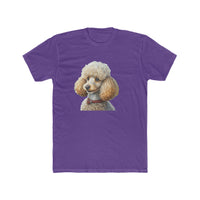 Standard Poodle #2 - Men's Fitted Cotton Crew Tee
